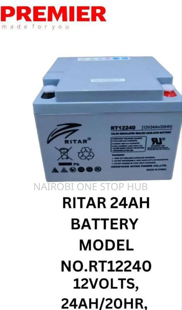 Ritar Rt12240 12v 24ah Sealed Lead-Acid Battery