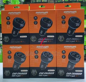 Amaya Car Chargers *2 Port* Acc-01 *38w* (Led Digital Display)