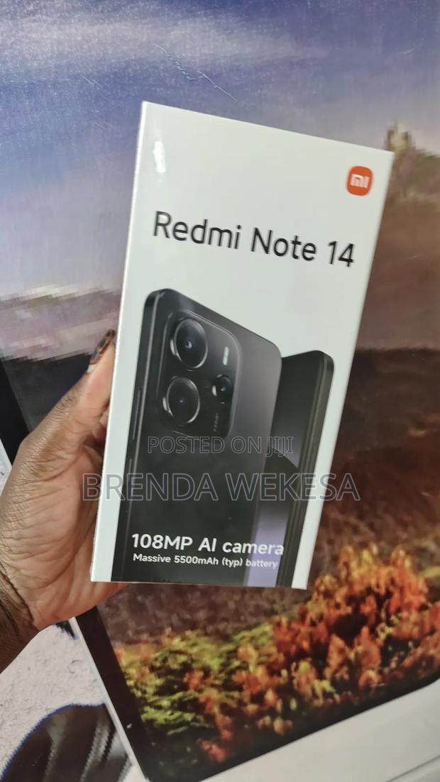 New Xiaomi Redmi Note 14 4G 128 GB Black - thumbnail 3