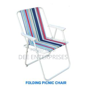 Folding Picnic Chair With Cabana Strips - thumbnail 2