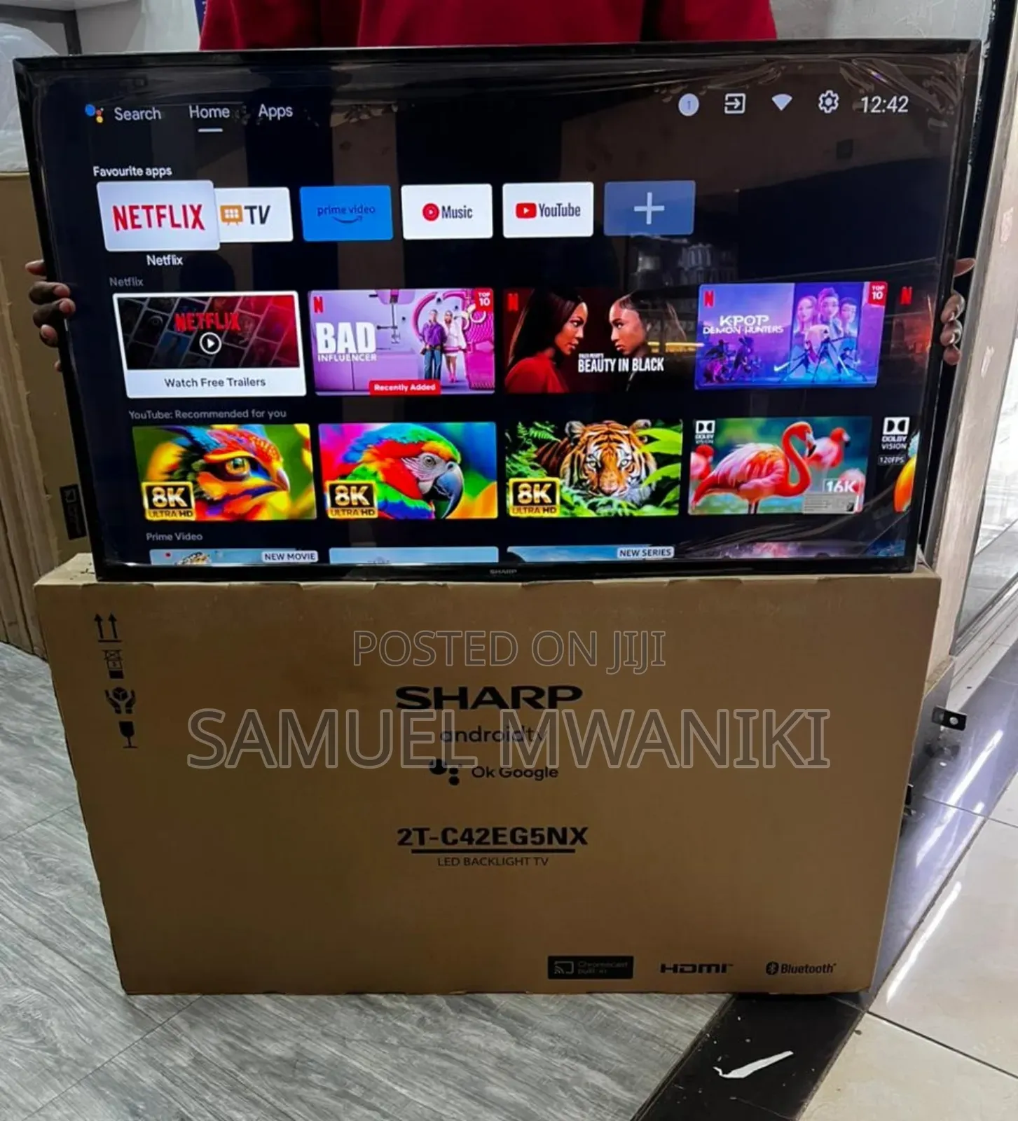 Sharp 43" FHD Smart Android Tv With HDR Latest Model