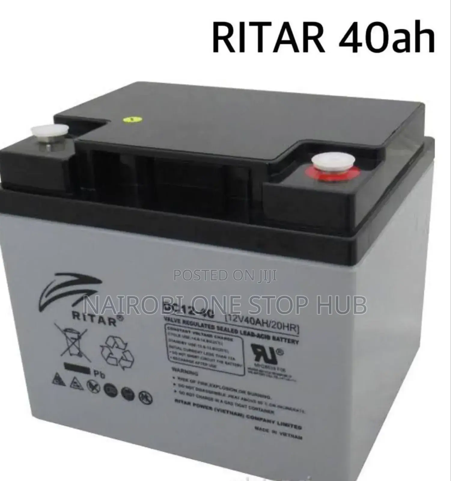 Ritar 12v 40ah Sealed Lead-Acid Battery