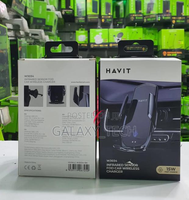 Havit Wireless Car Charger// Phone Holder W3034 15w