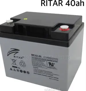 Ritar Sealed Lead-Acid Battery (Model Dc12-40 or Ra12-40).