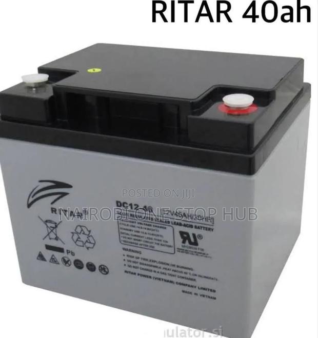 Ritar Sealed Lead-Acid Battery (Model Dc12-40 or Ra12-40). - main view