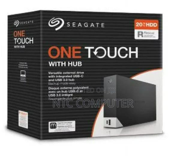 Seagate 20tb One Touch Hub External Hard Drive Desktop HDD –Usb-C