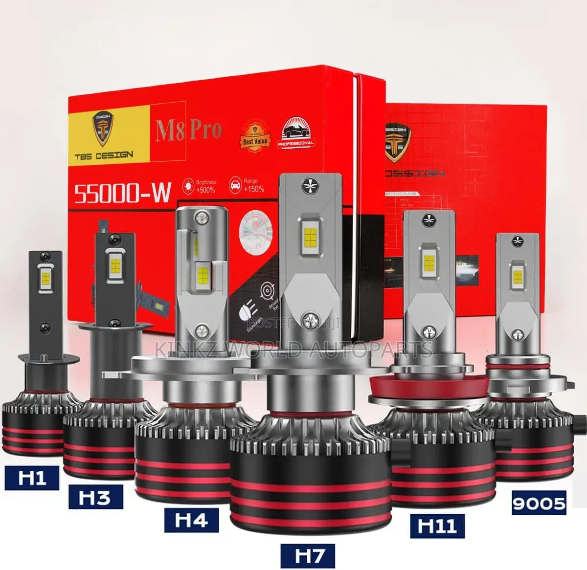 M8 Pro H4 H8 H11 H7 Car Led Headlight Bulbs High Quality 120w