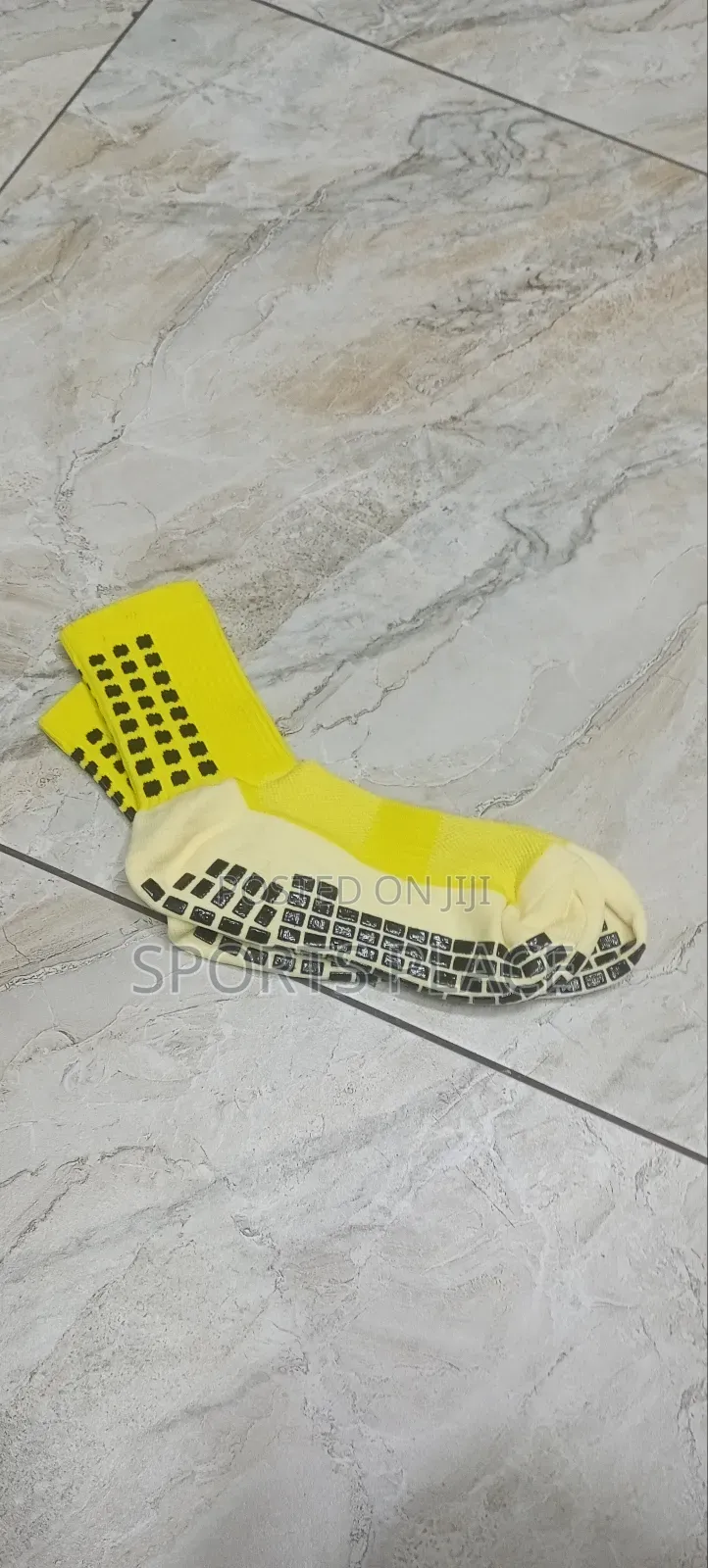 Yellow Outdoor Grip Socks Football