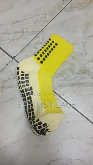 Yellow Outdoor Grip Socks Football