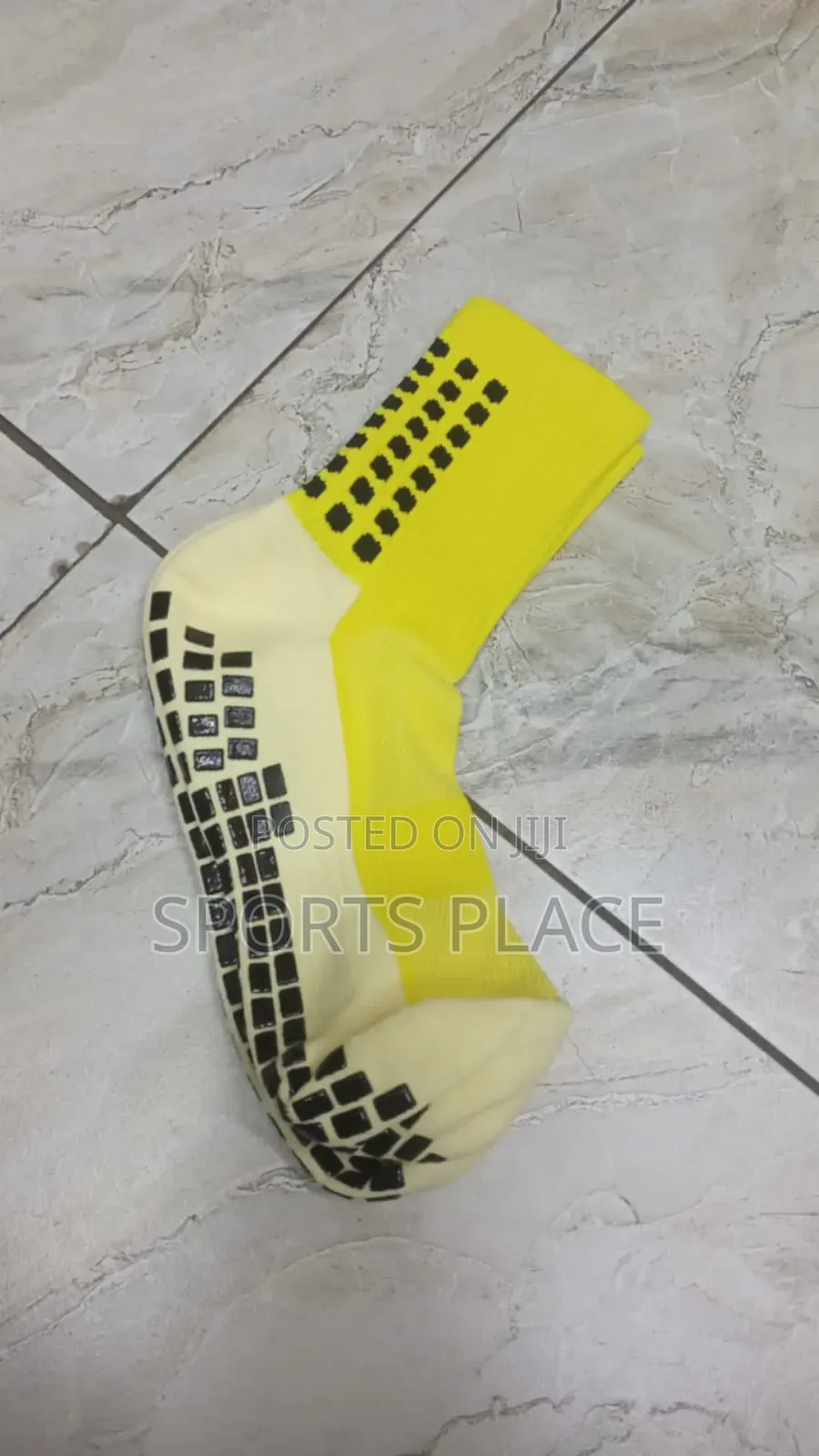 Yellow Outdoor Grip Socks Football
