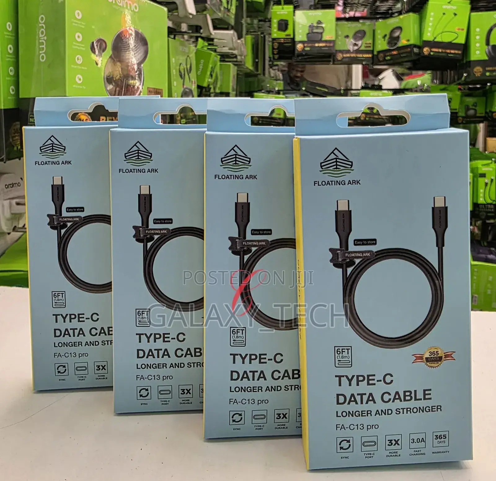 Floating Ark*Type C to Type C 1.8m* Data Cable Fa-C13 Pro