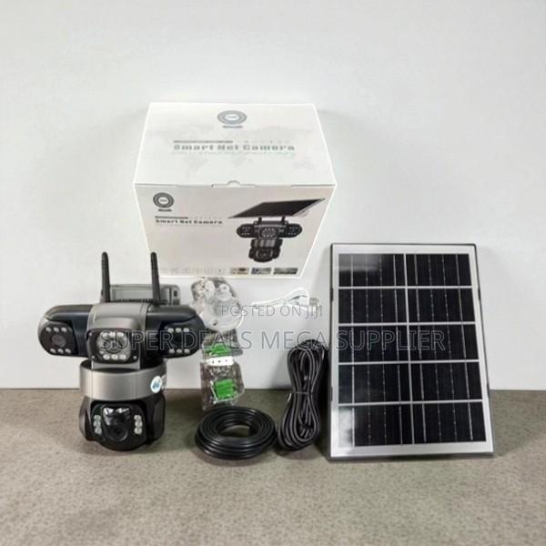 V380 Pro Solar Ptz 12mp Triple Lens 4g Camera With Human Detection