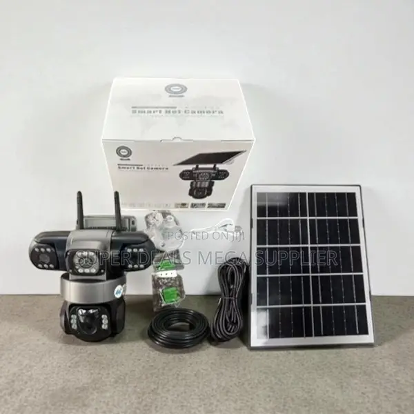 V380 Pro Solar Ptz 12mp Triple Lens 4g Camera With Human Detection