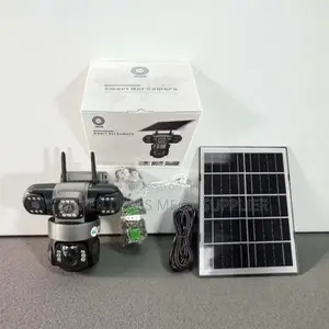 Solar 12mp 4g V380 Pro Ptz Camera With Triple Lens And Two-way Audio
