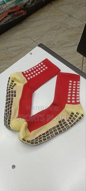 Red Football Grip Socks - thumbnail 2