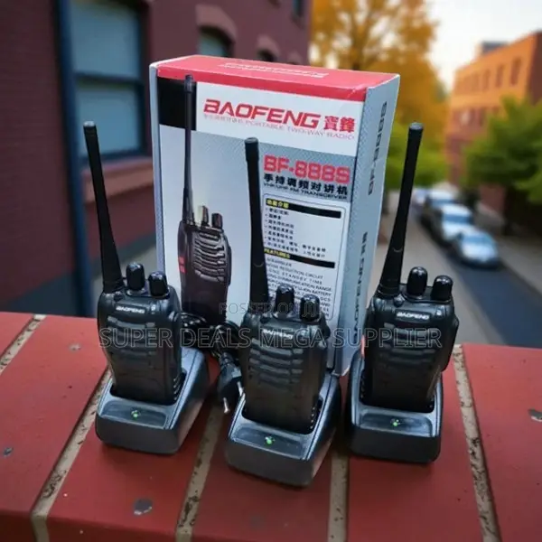 Baofeng Bf-888s Compact 2- Way 16ch Walkie Talkie With Battery Pack