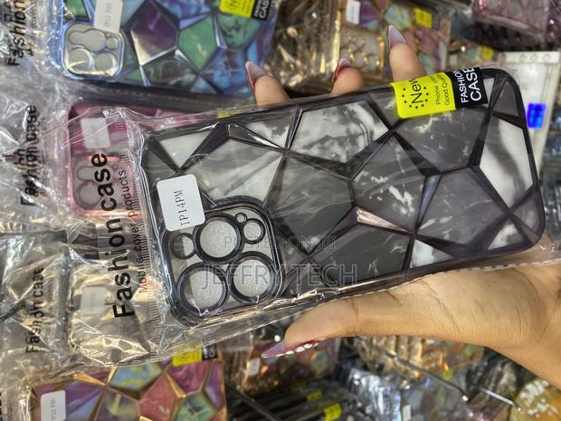 Docile Diamond Cut Case for iPhone 14 Pro Max Geometric Marble Pattern - thumbnail 3