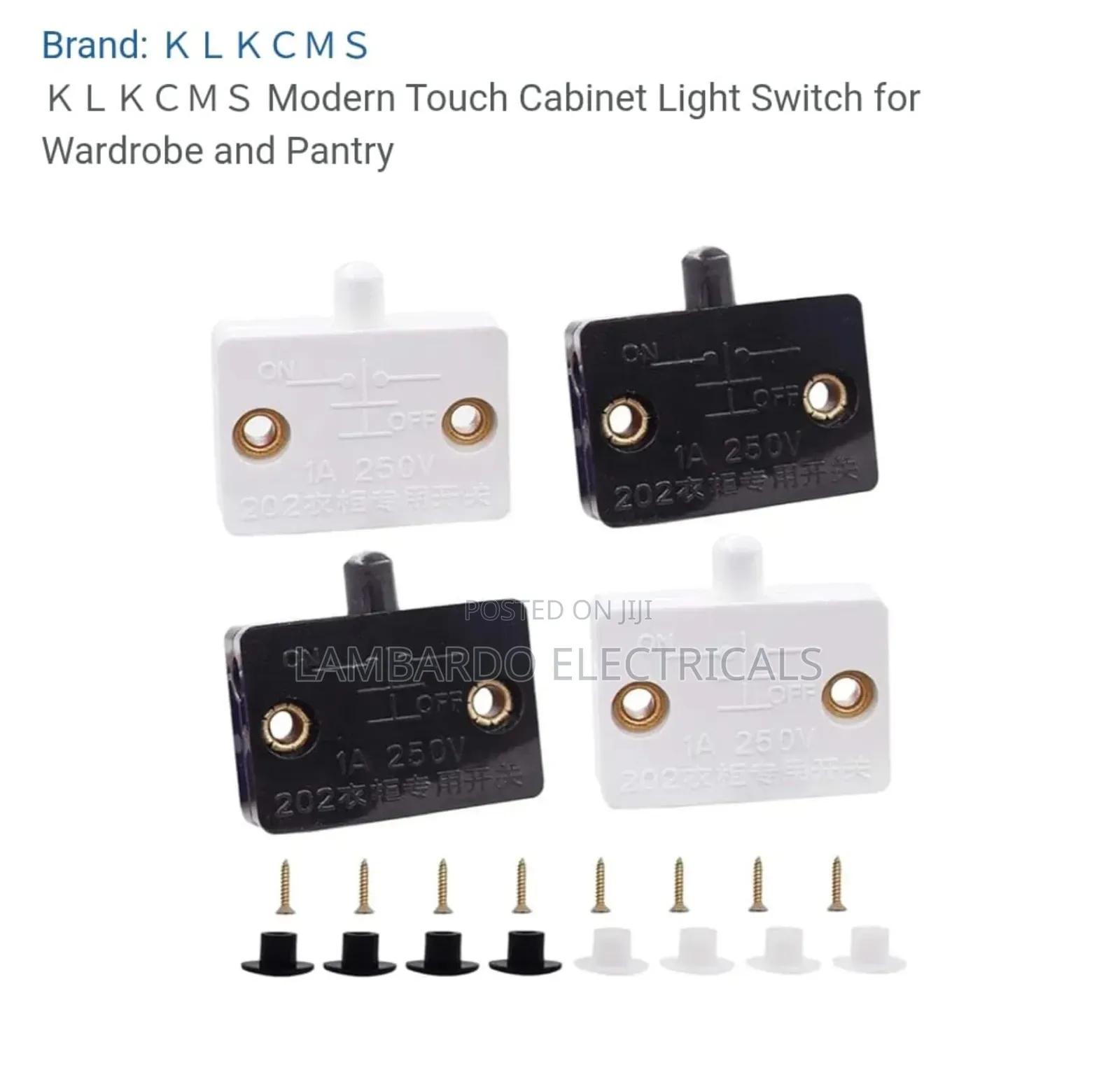 Cabinet/Wardrobe Door Light Switch