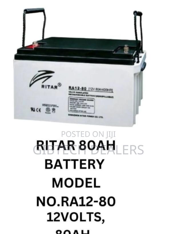 Ritar 80ah Battery 12 Volts 80ah/20ah