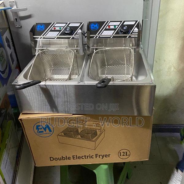 Deep Fryer Machine 6l+6l Double Electric 12litres Stainless Steel