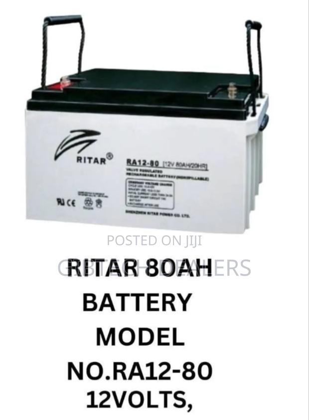 Ritar 80ah Deep Cycle Battery 80ah/20ah - main view