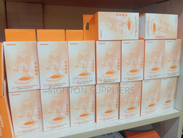 Foldable Phone Stand for Desk - Adjustable Height - thumbnail 3