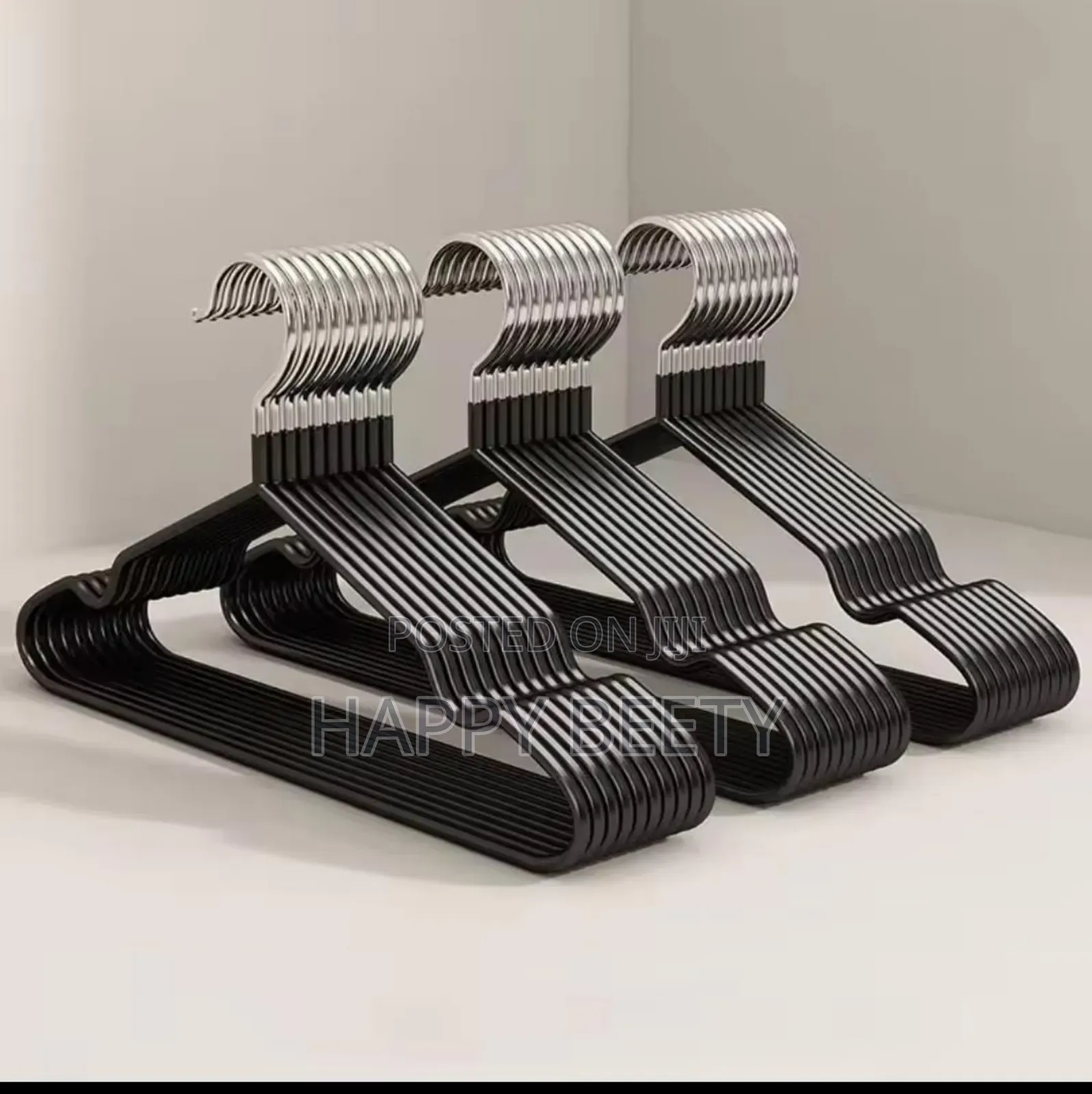 10pcs Clothes Hangers With Antislip Stainless Steel Hook.L