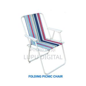 *Folding Picnic Chair With Cabana Strips - thumbnail 2