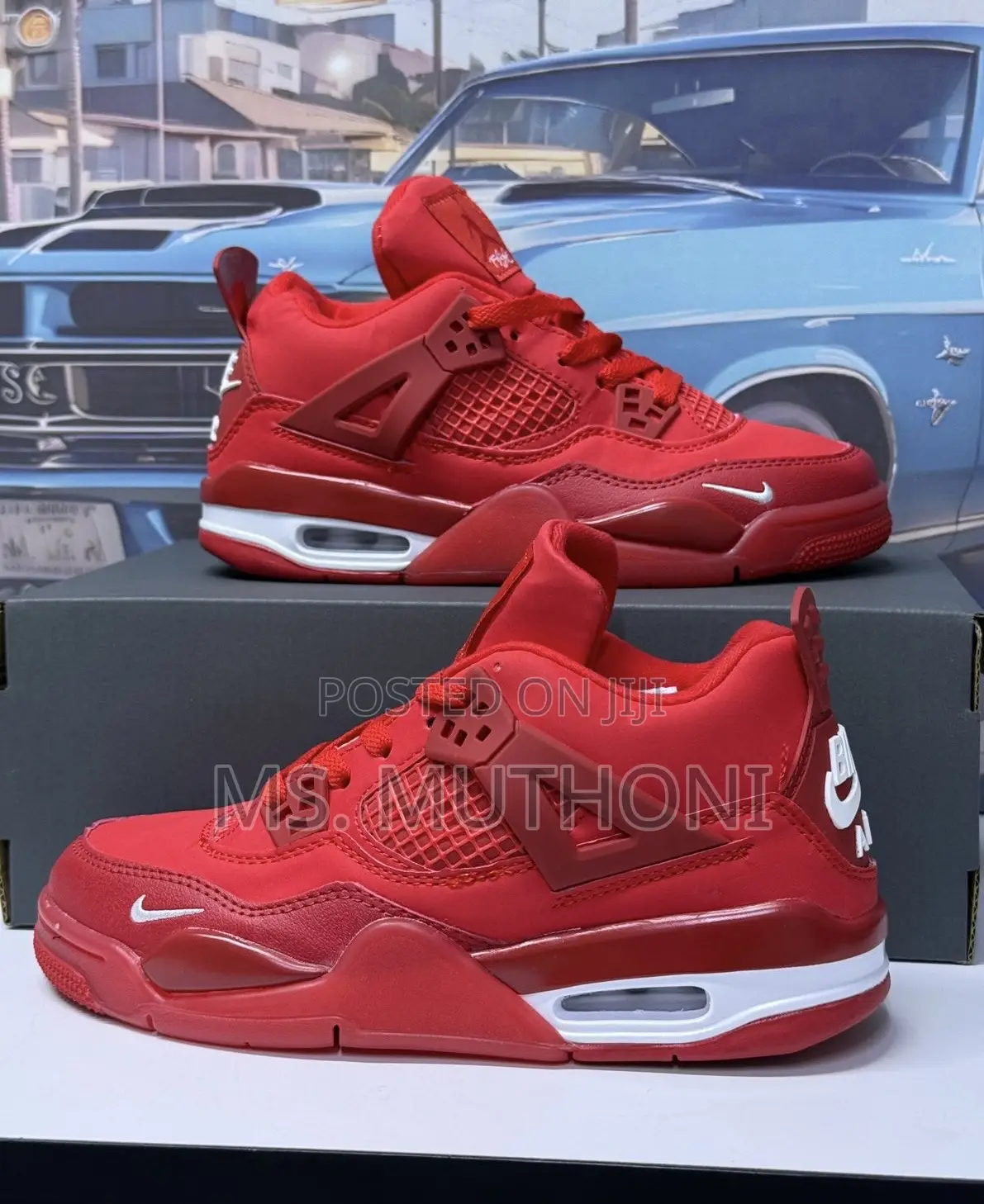 Quality Jordan 4 'Sp Vercity Red / Brick / Military Size 36-45