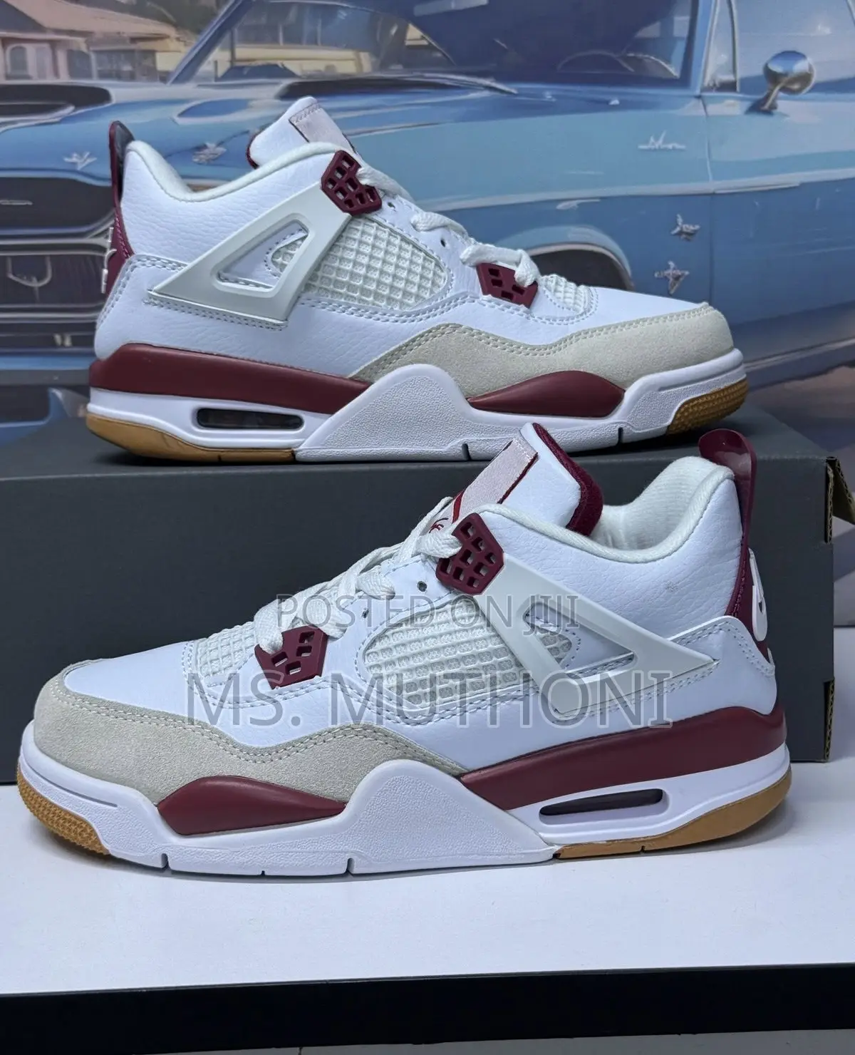 Quality Jordan 4 'Sp Vercity Red / Brick / Military Size 36-45