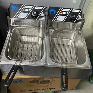 Adjustable Temperature Control Double Tank 6l+6l Stainless Deep Fryer