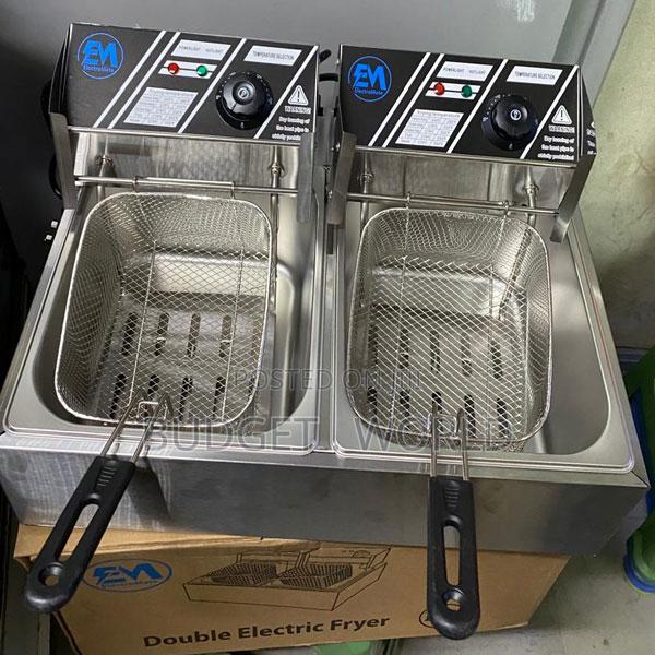 Adjustable Temperature Control Double Tank 6l+6l Stainless Deep Fryer