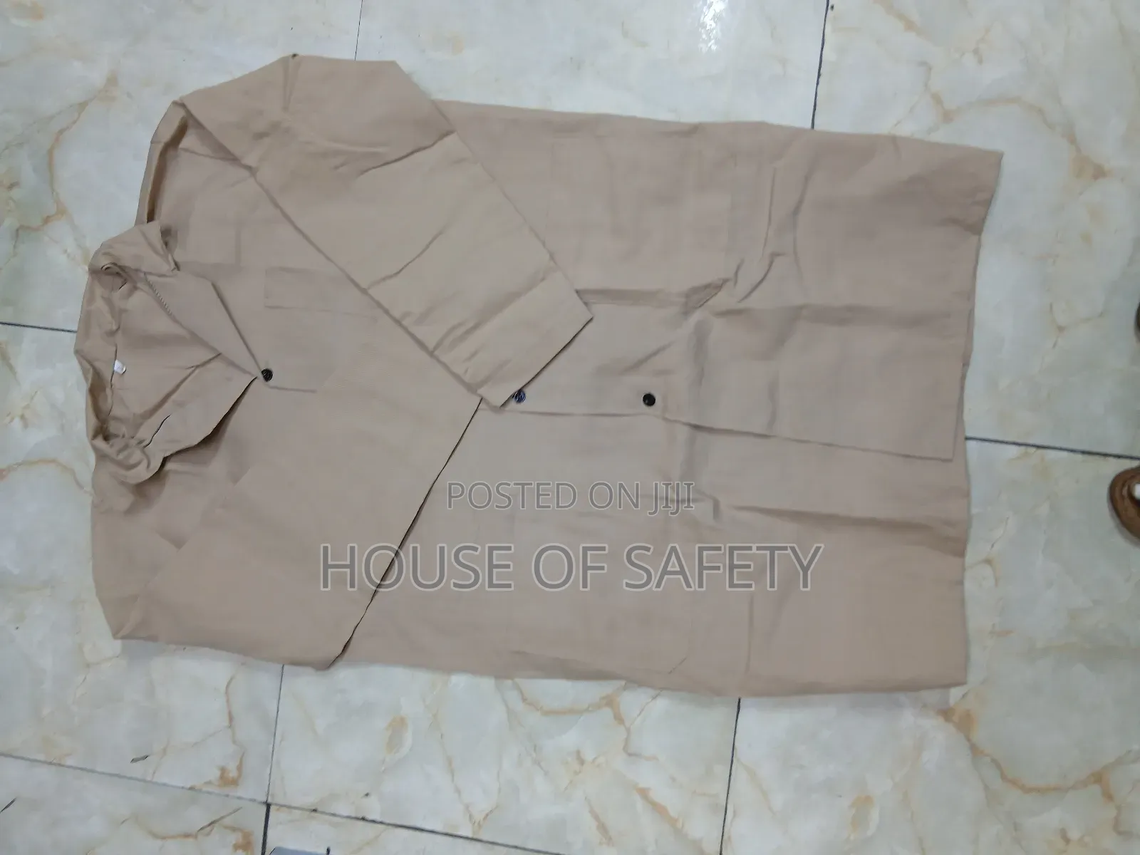 Woven Cotton Dust Coats in Beige