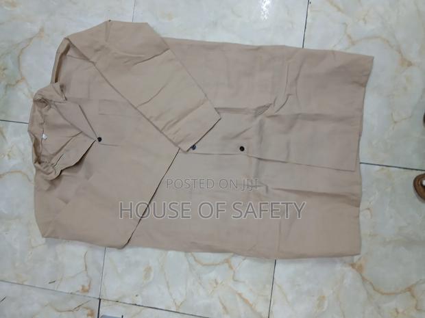 Woven Cotton Dust Coats in Beige - main view