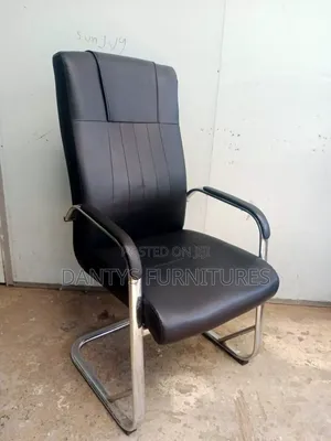 Executive Leather Covered Chair, Visitors Chair
