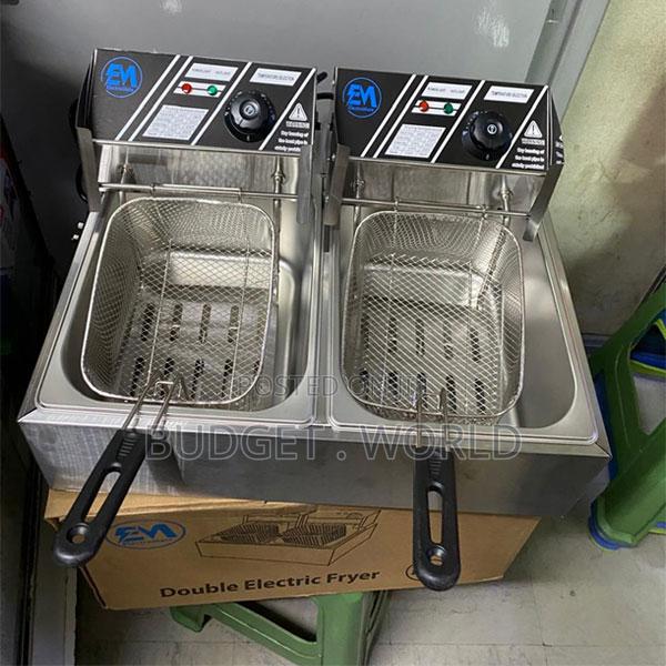 12l(6l+6l) Tank Energy Efficient Double Electric Deep Fryer Machine