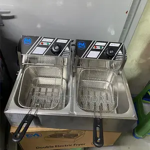 Easy Maintenance 12l(6l+6l) Tank Energy Saver 2500w Deep Fryer Machine