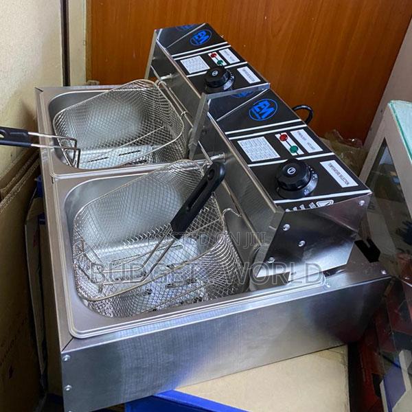 Top Electric Double Tank 2basket Deep Fat Chicken Chips Fryer(Df-6l-2)