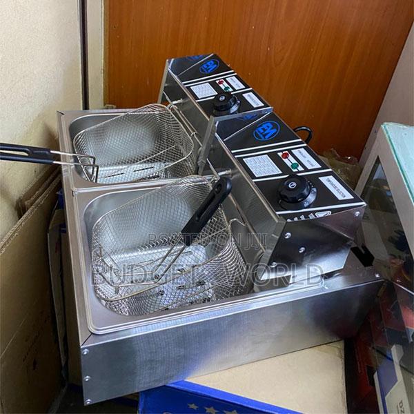 6l+6l Commercial Double Electric Table Top Temp Stainless Steel Fryer