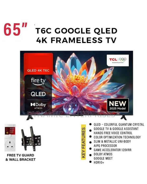 TCL 65" T6c Qled Frameless Google Tv - thumbnail 2