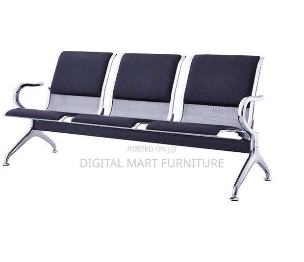 Black 3 Seater Park Bench - thumbnail 2