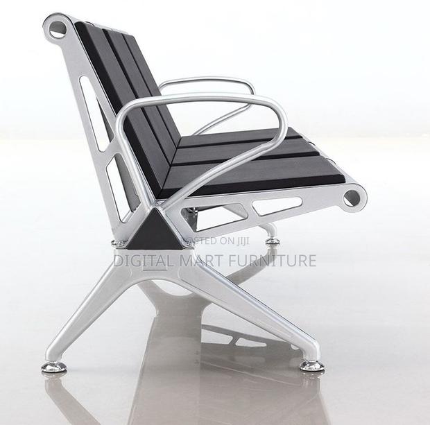 Black 3 Seater Park Bench - thumbnail 7