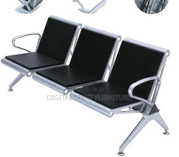 Black 3 Seater Park Bench - thumbnail 8
