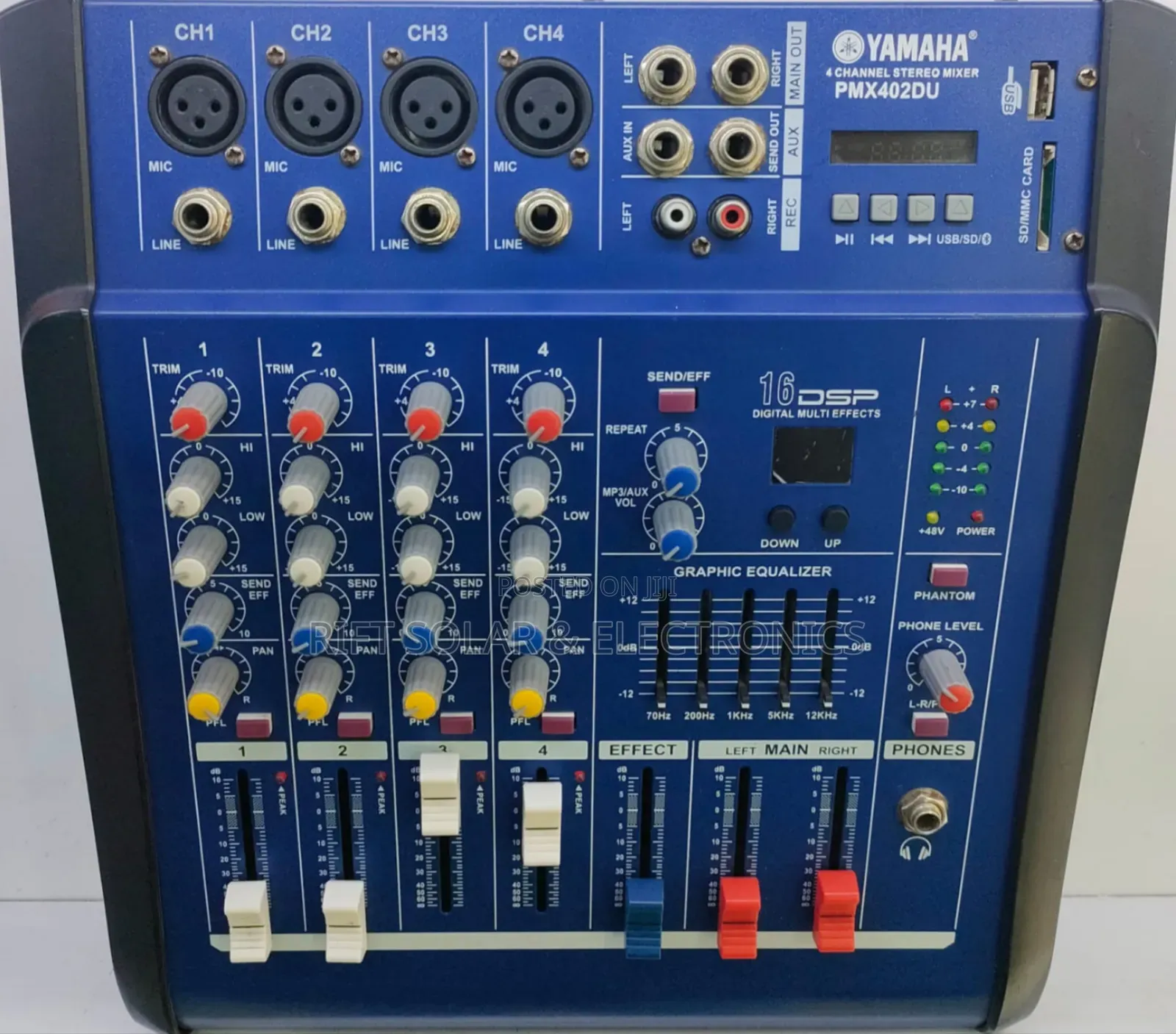 Yamaha 4 Channels Powered Mixer 500 Watts Output Power Usb/Bluetooth