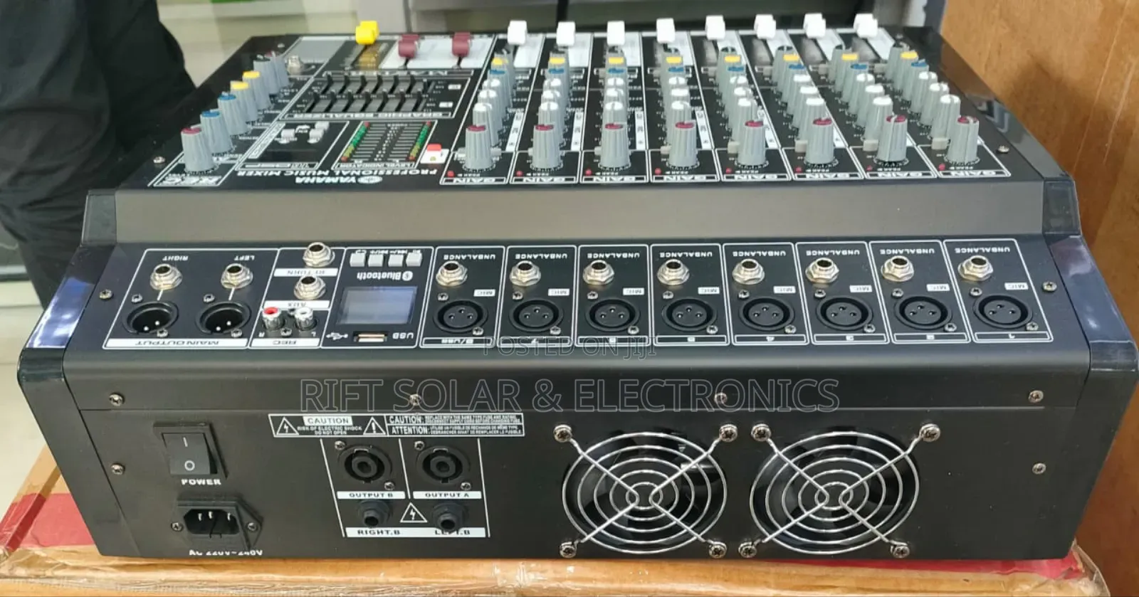 8 Channels Yamaha Powered Mixer Usb Bluetooth 1000 X 2 Watts Output