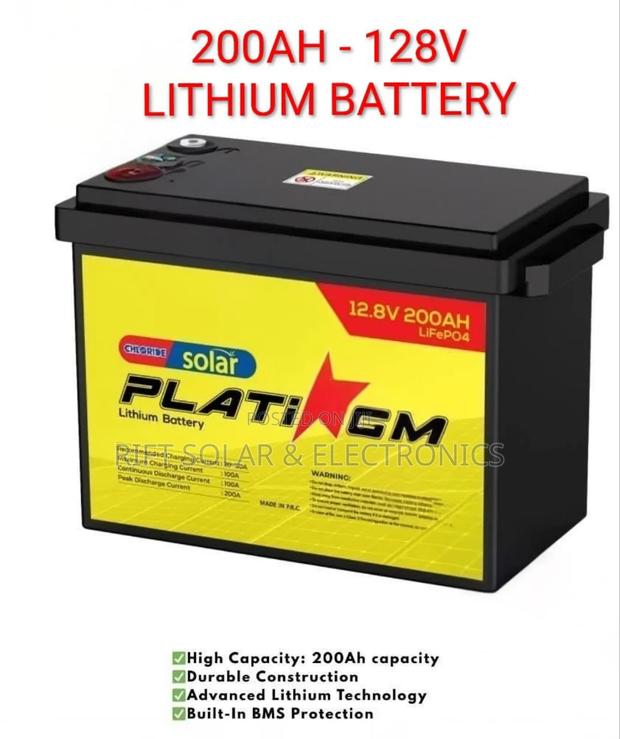 200ah -12.8v Platinum Lifepo4 Ion Solar Battery - main view