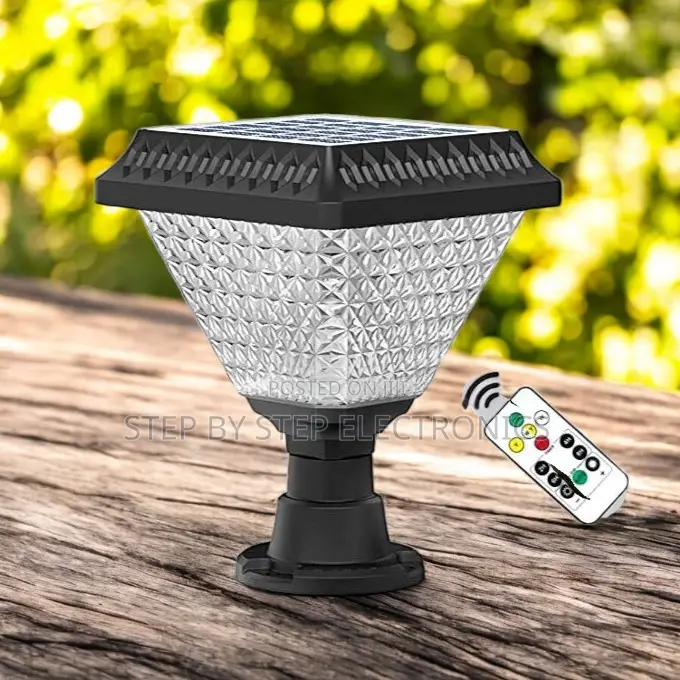 Dusk to Dawn Solar Gate Pillar Light RGB Led Auto Sensor Waterproof