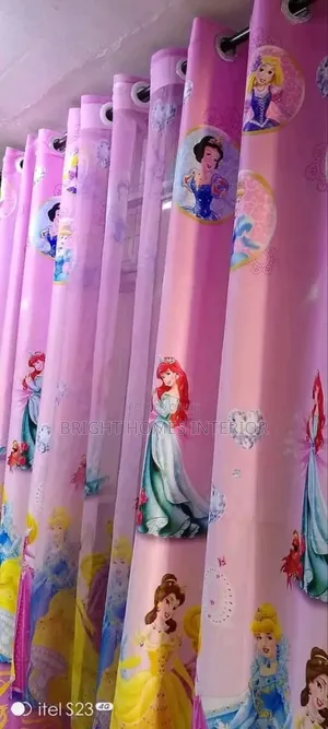 Cartoon Themed Kids Curtain