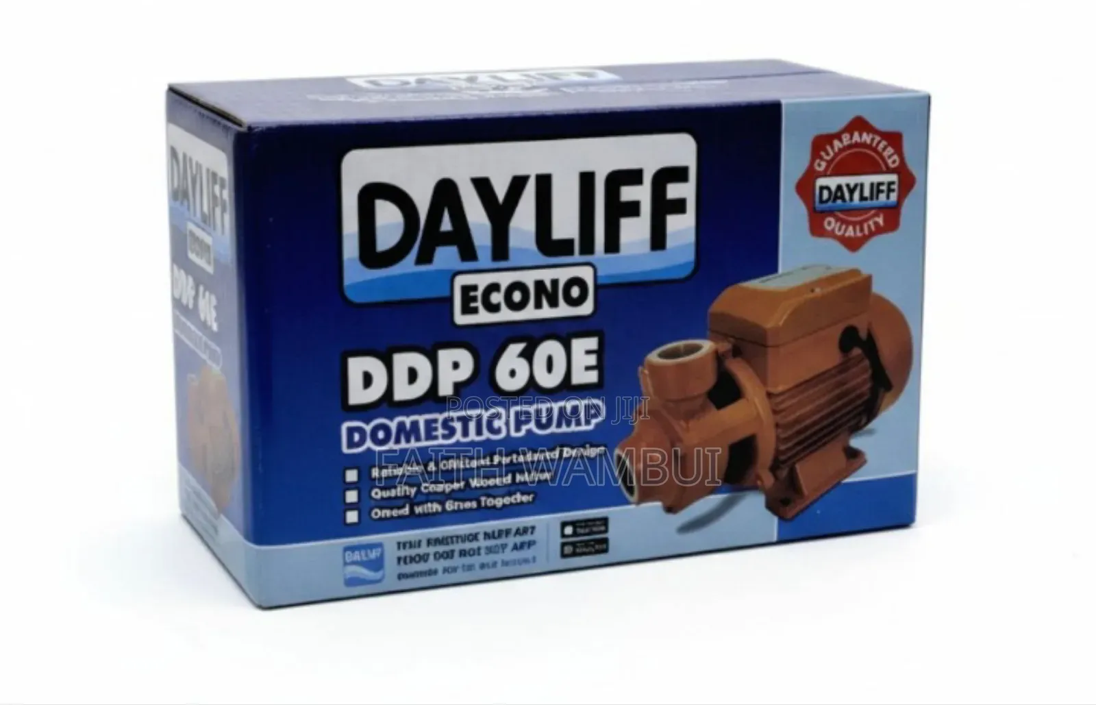 0.5hp Dayliff Water Pump/Dayliff Pump