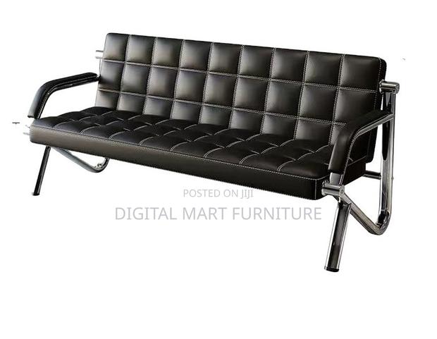 Designer Leatherette Five Seat Reception Couch - thumbnail 4
